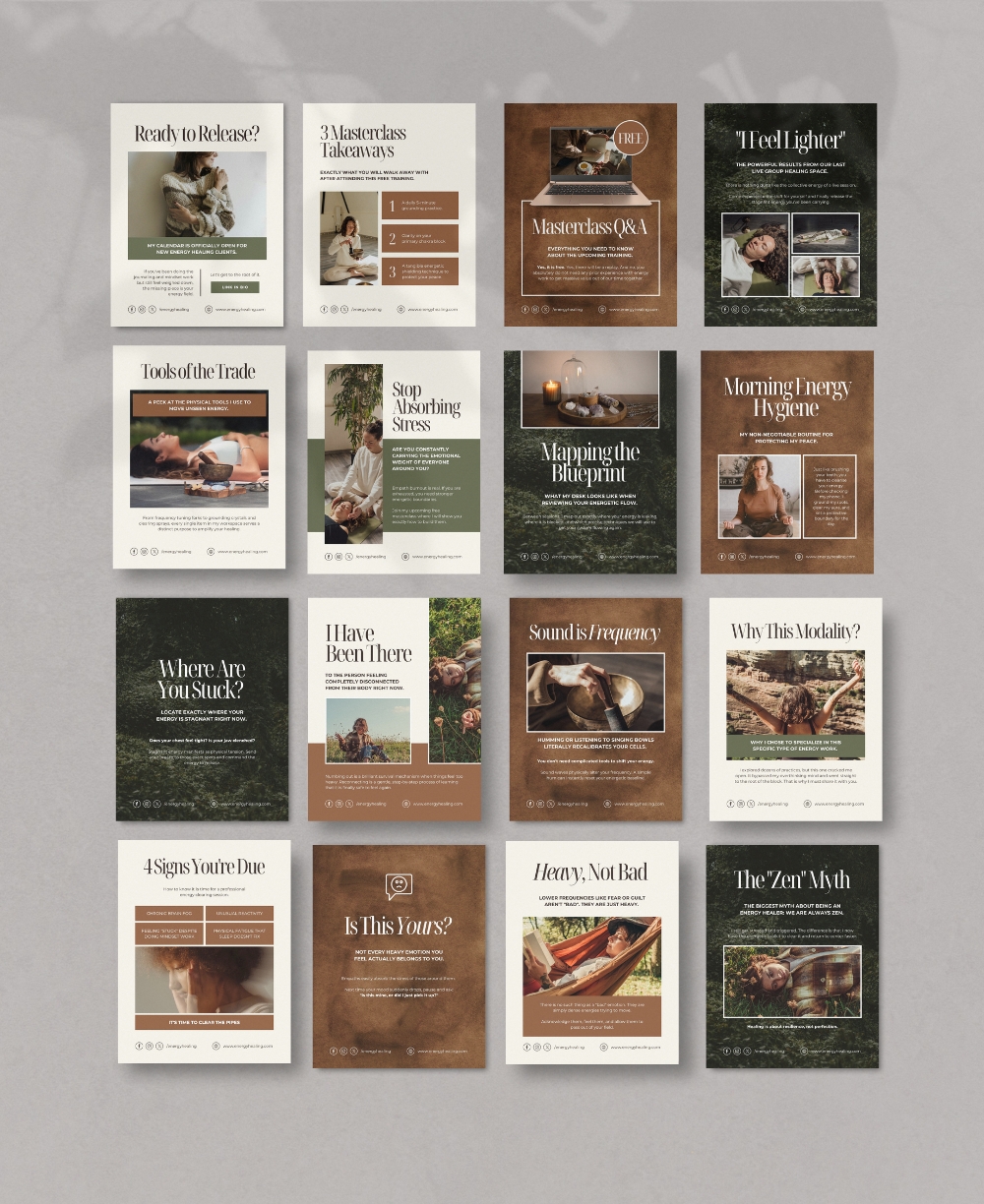 Energy Healing Instagram Posts Mock Up
