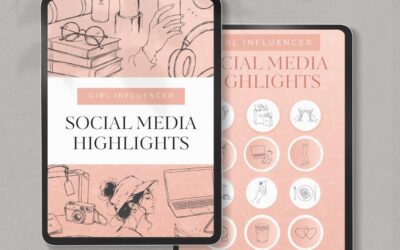 Girl Influencer Instagram Highlight Covers