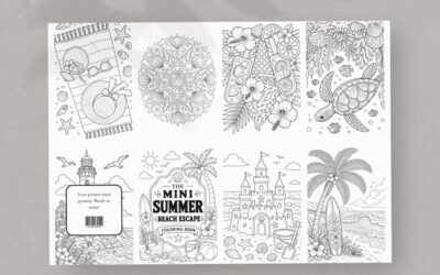 Mini Coloring Book Template Canva
