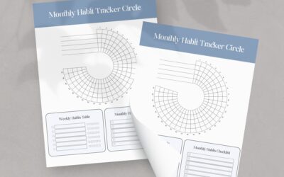 Monthly Habit Tracker Circle
