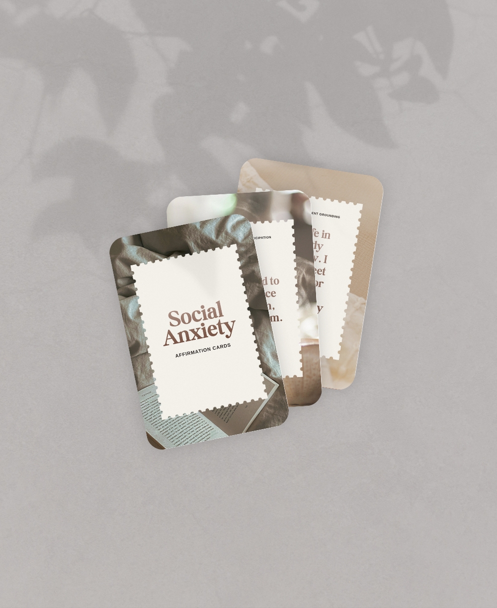 Social Anxiety Affirmation Cards Mock Up
