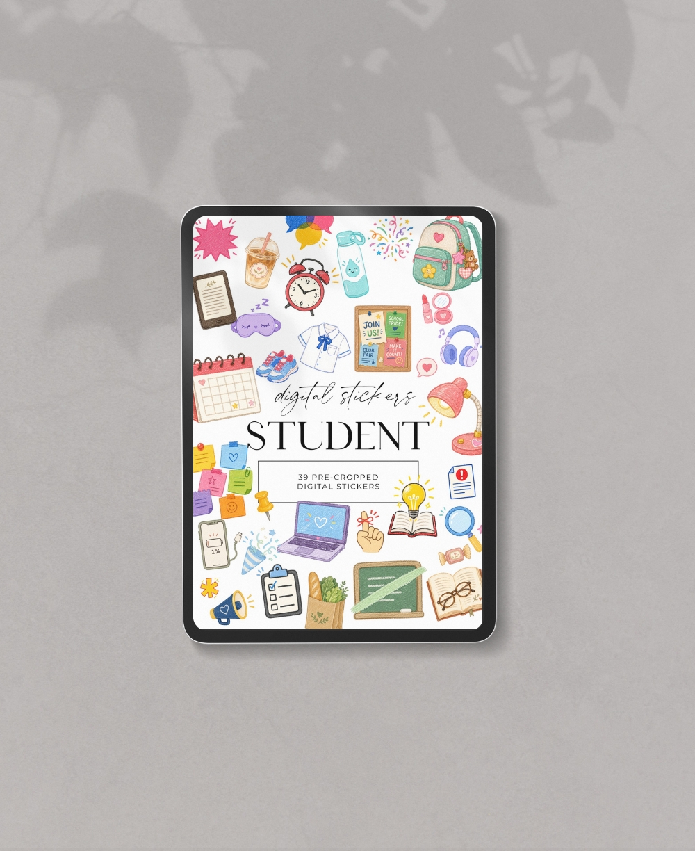 Digital Stickers For Student Planner Mock Ups