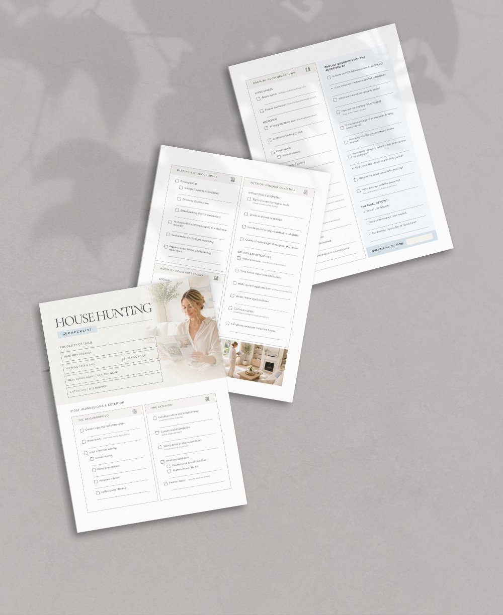 House Hunting Checklist Mock Up