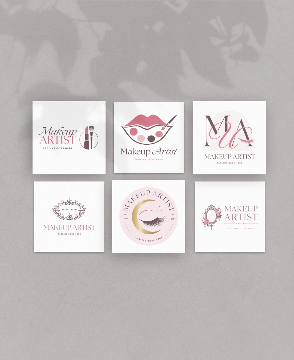 Logo Designs Makeup Artist Mock Up