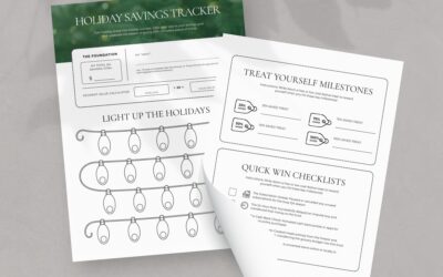 Savings Tracker Holidays Printable