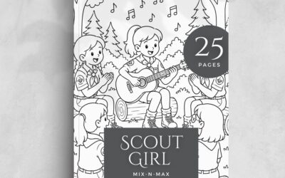 Scout Girl Coloring Book