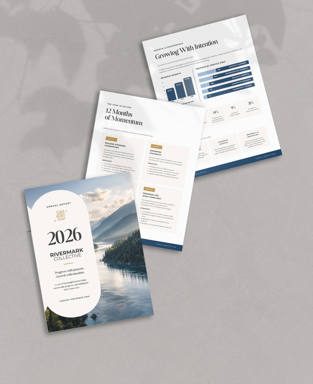 Annual Report Template Mock Up