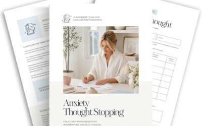 Anxiety Thought Stopping Worksheets