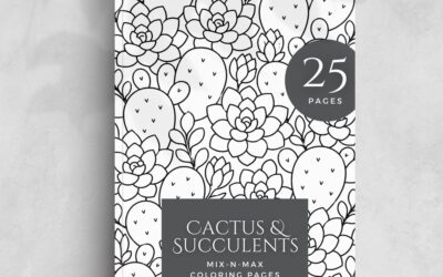 Cactus And Succulents Coloring Books