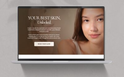 Esthetician Canva Website Template