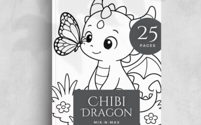 Chibi Dragon Coloring Book