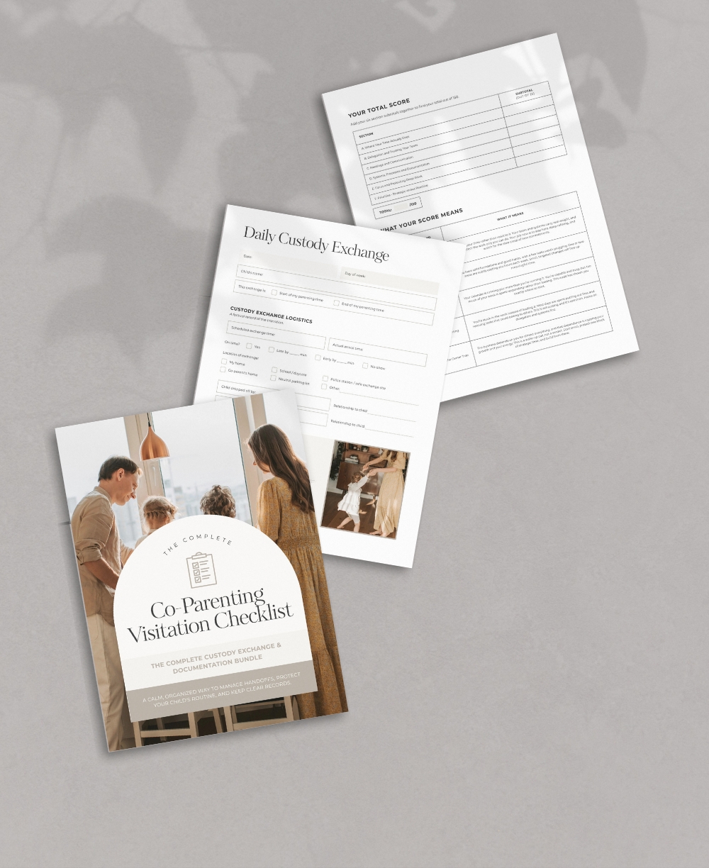 Co Parenting Visitation Checklist Mock Up