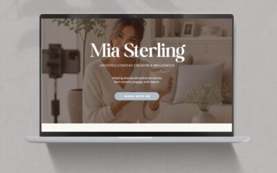 Content Creator Media Kit Website