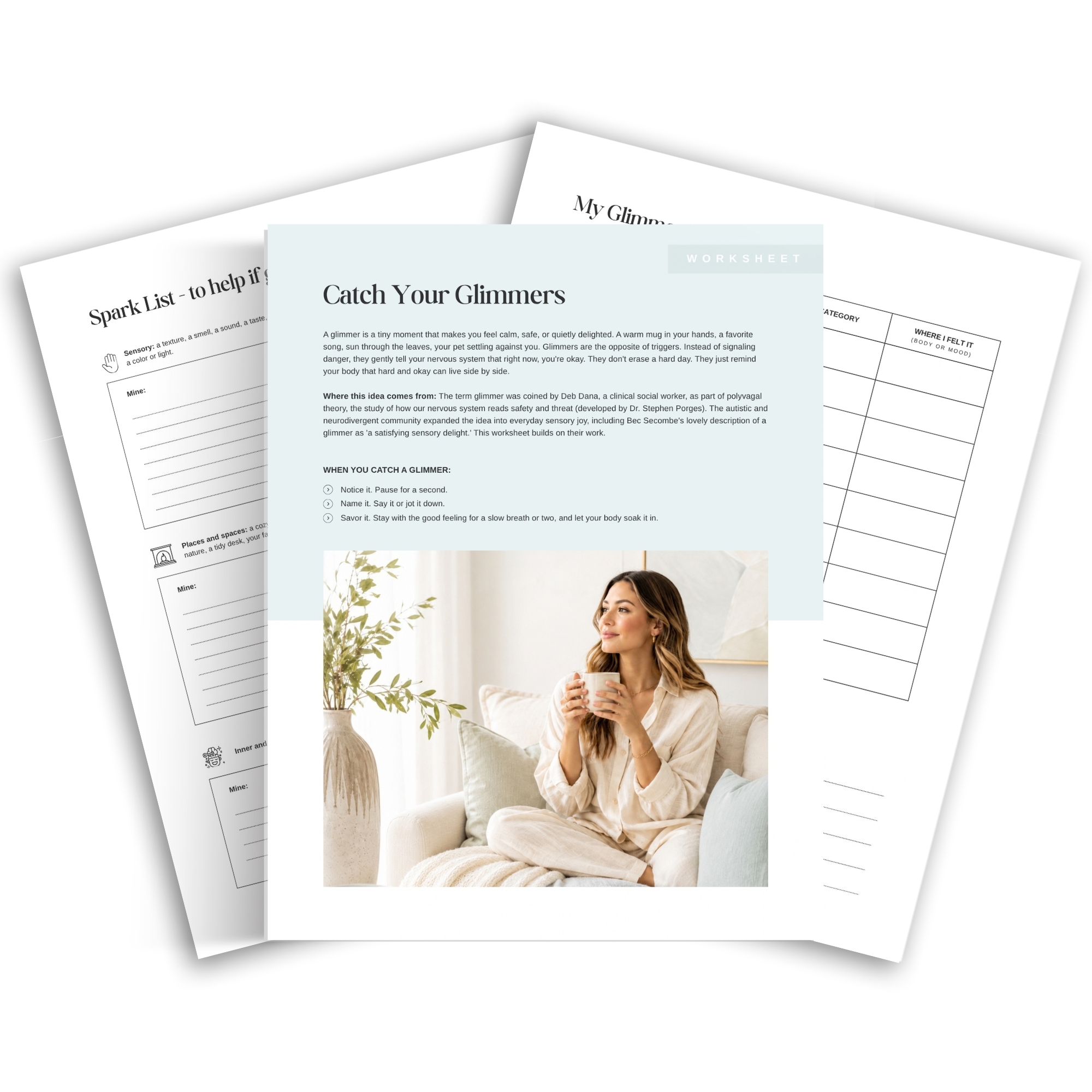 Glimmers Worksheet Mock Up