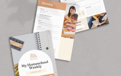 Homeschool Weekly Checklist Kids
