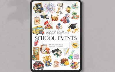 School Events Planner Stickers