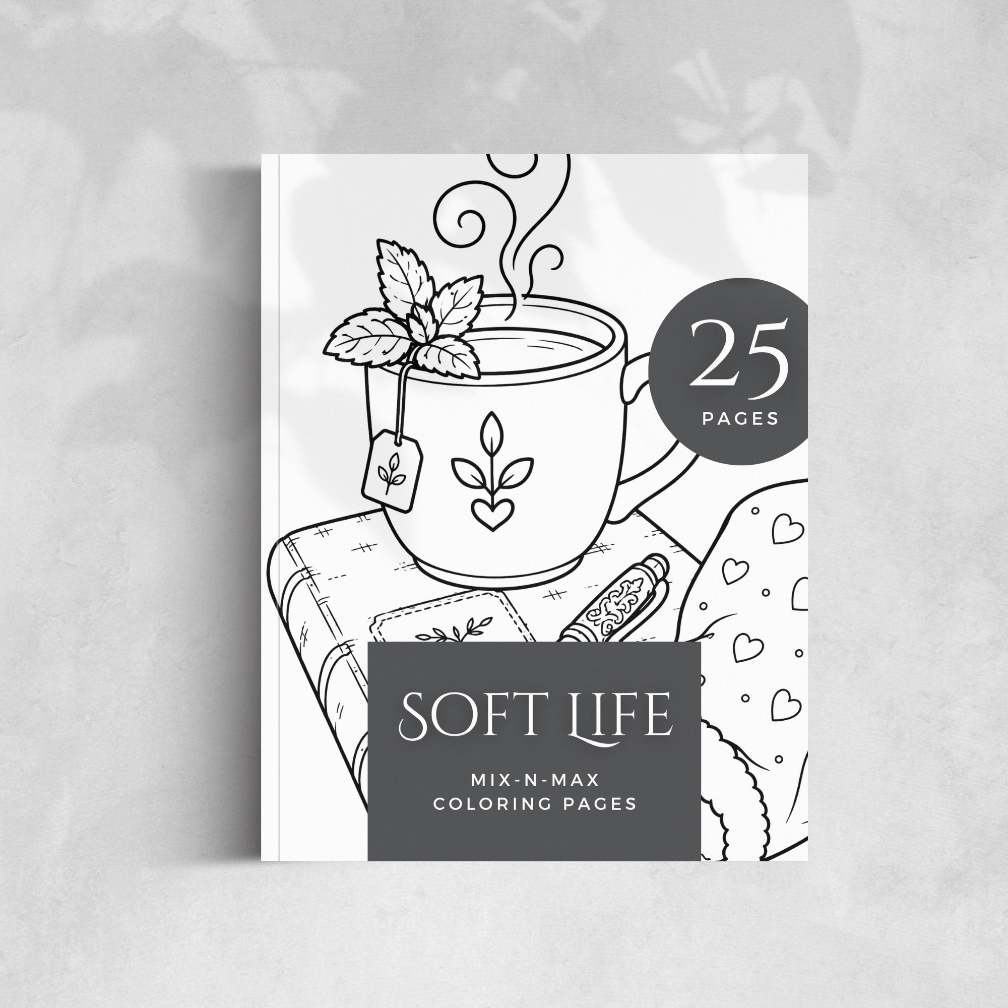 Soft Life Coloring Book Mock up