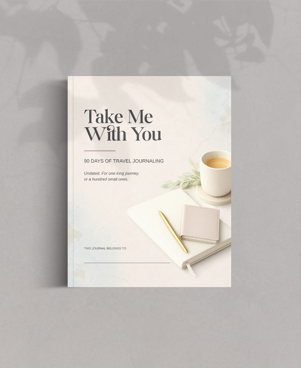 Travel Journal Template Canva Mock Up