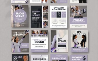 Volleyball Social Media Templates