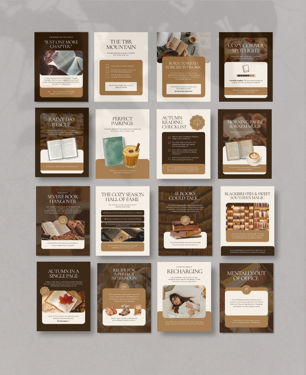 Cozy Bookstagram Template Mock Up
